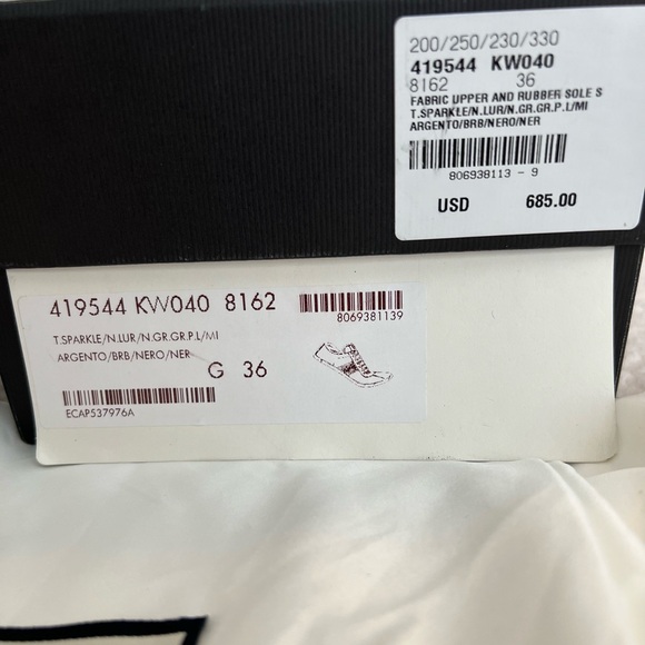 Gucci Bambi Sparkle Shoes, size 36 (6us) - Picture 4 of 7